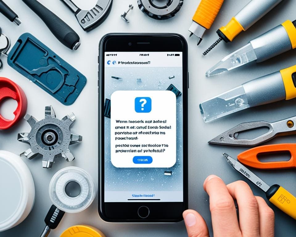 Oplossing iphone vastgelopen Oplossing iphone vastgelopen
