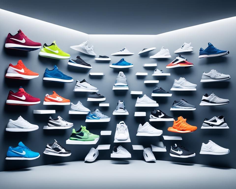 floating sneaker display