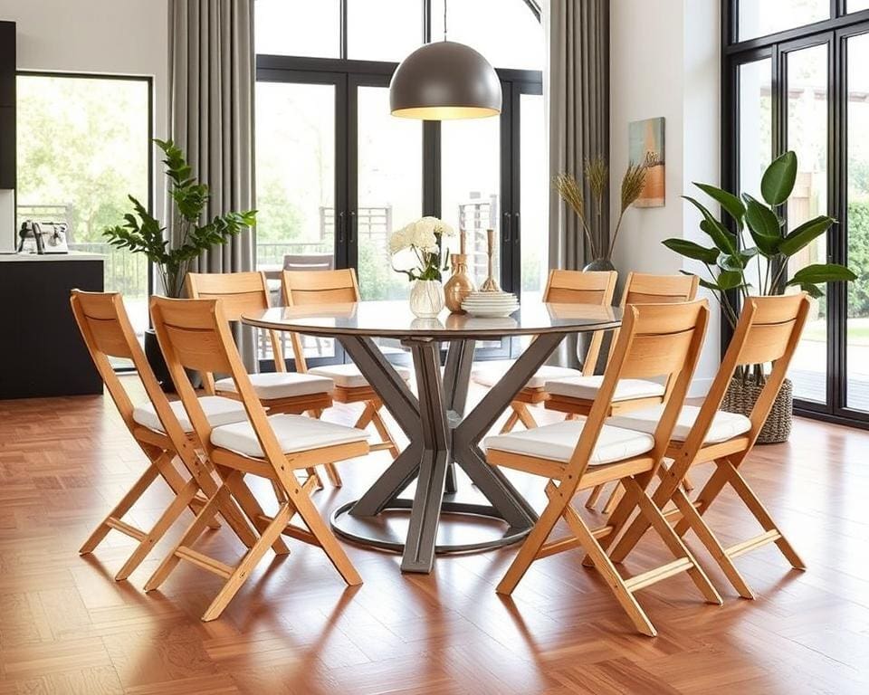 Inklapbare eetstoelen Inklapbare eetstoelen