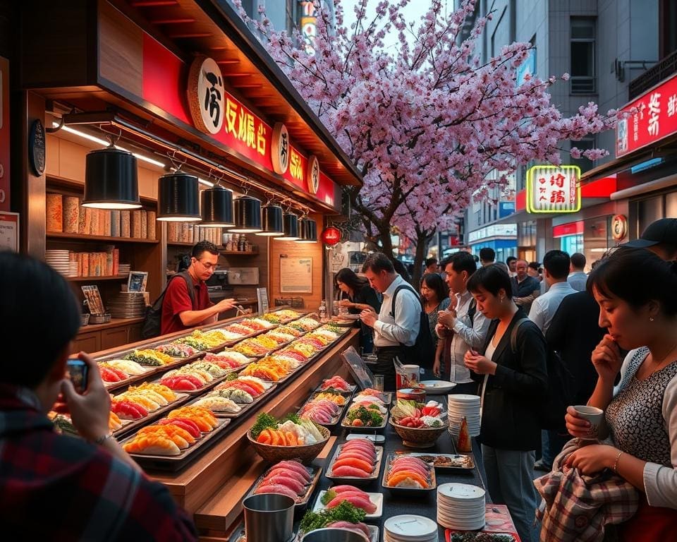 Proef de verse sushi in het hart van Tokio