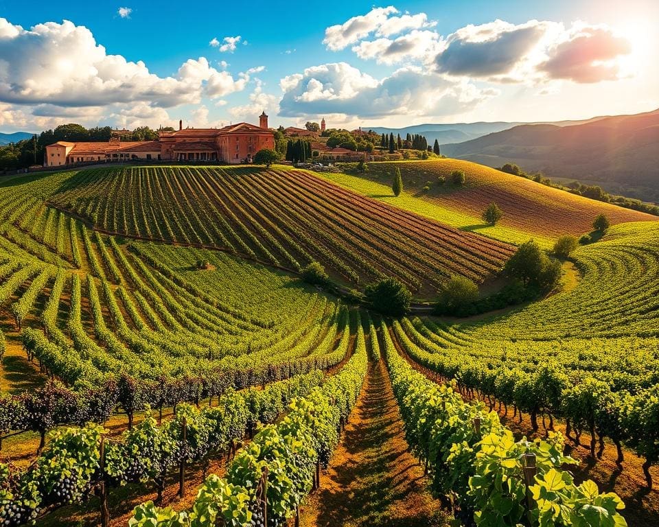 Spaanse wijngaarden Rioja