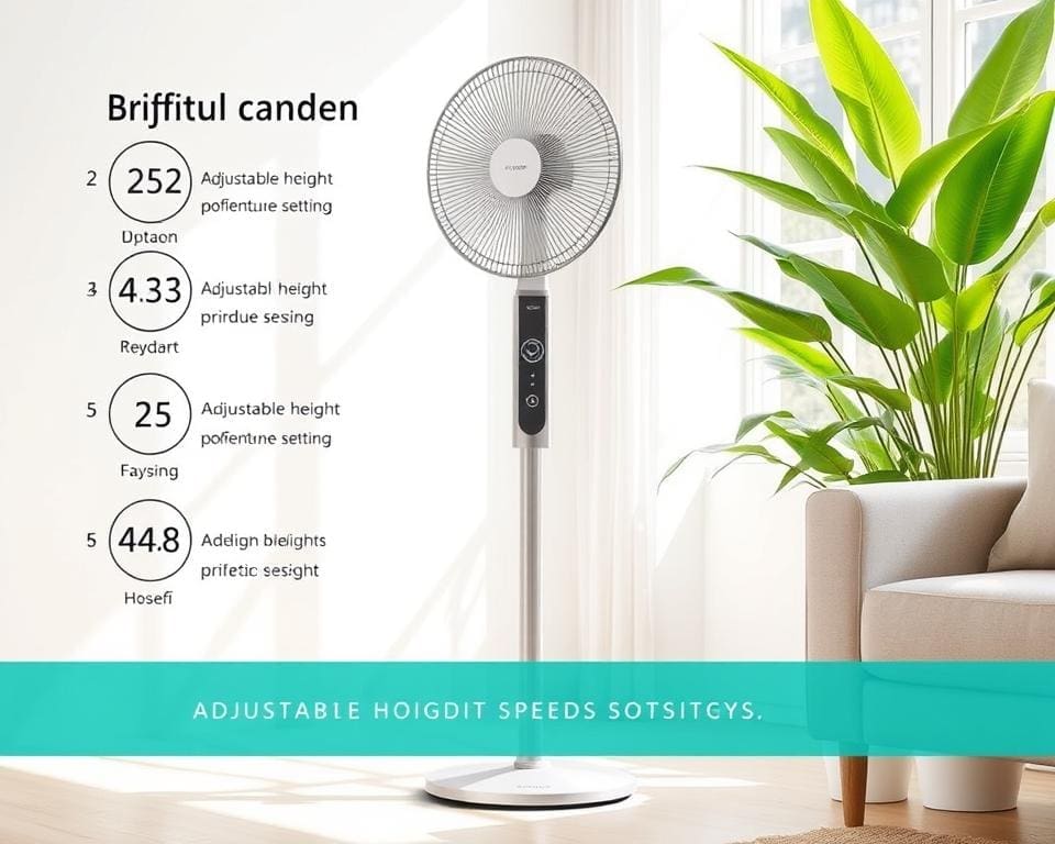 Staande ventilator specificaties Staande ventilator specificaties