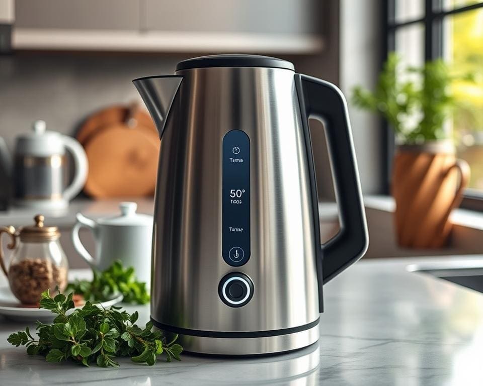 Waterkokers met temperatuurindicator