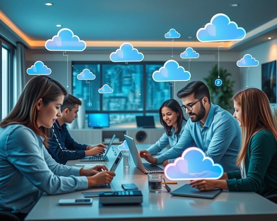Hoe werkt cloud computing in samenwerking op afstand?