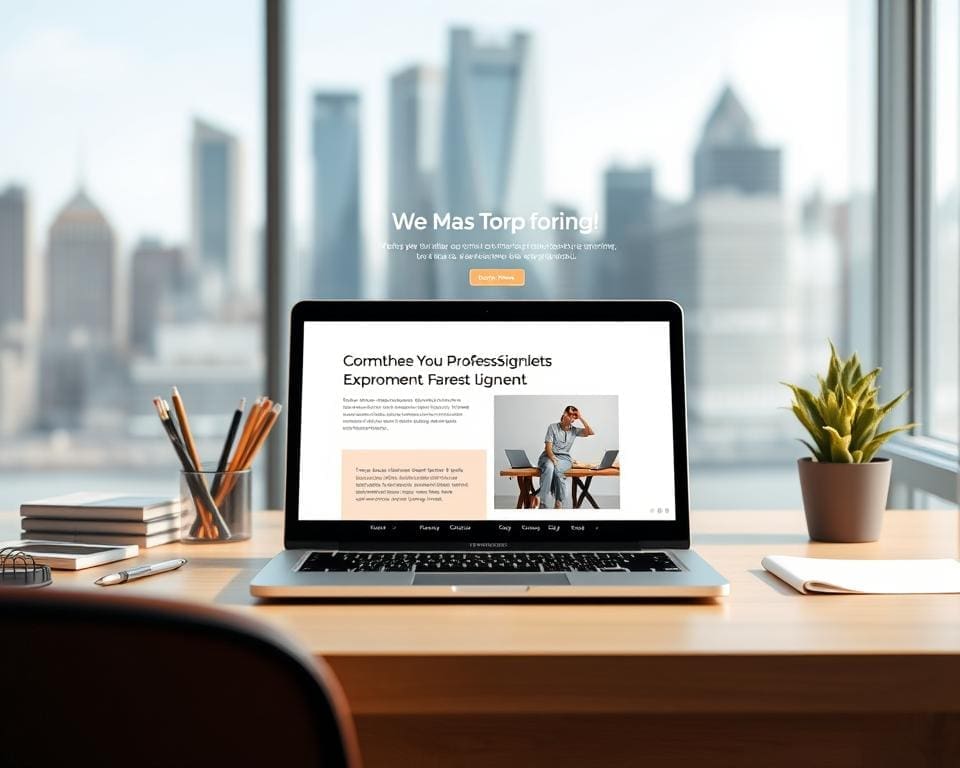 Hoe maak je een professionele website zonder code?