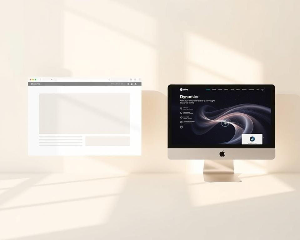Wat is het verschil tussen een statische en dynamische site?