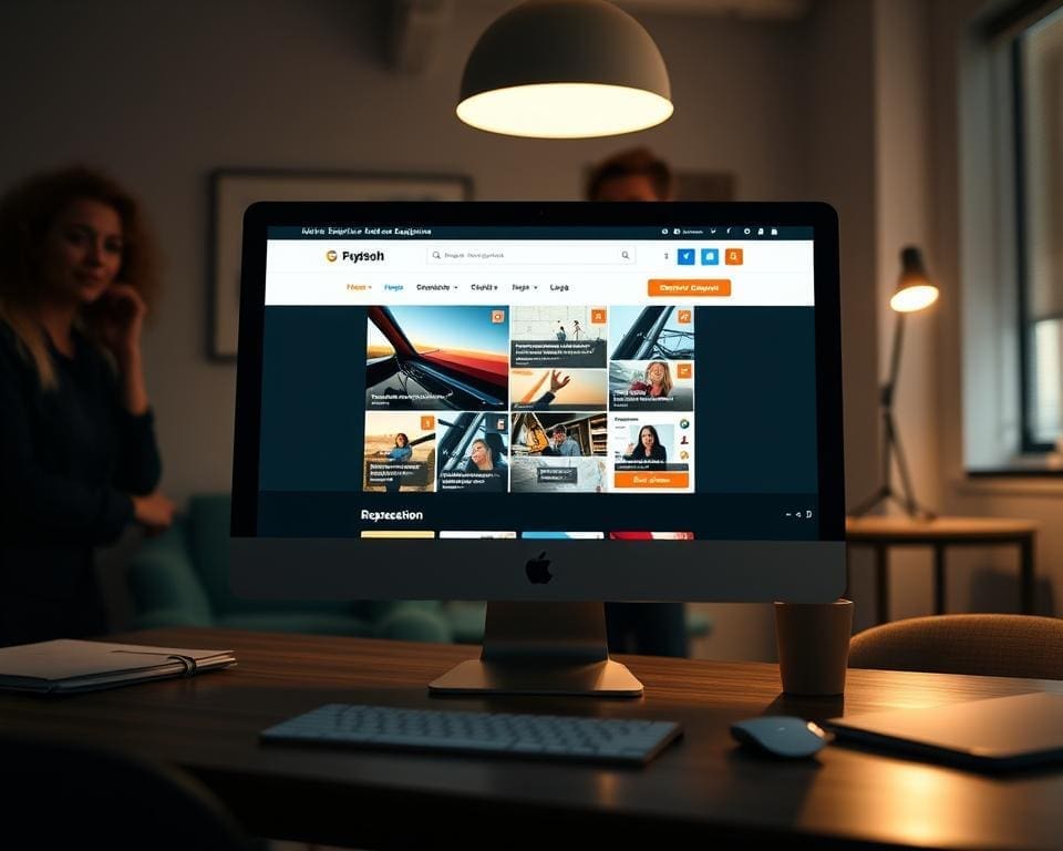 homepage structuur website